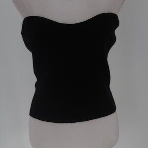 Banana Republic Women's Black Ribbed Tube Style Top Size Large NWT